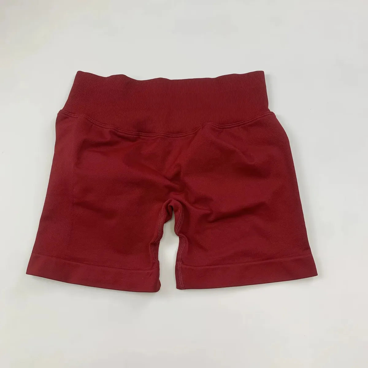"Short de sport sculptant pour femme – Yoga & Workout – Taille basse côtelée"