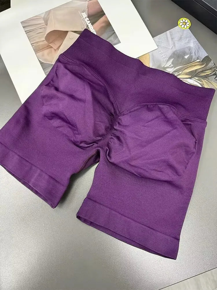 "Shorts de Yoga et Fitness Hautes Performances pour Femmes, Design Scrunch Bum"